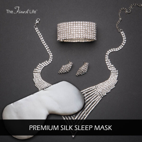 Gray Silk Sleep Mask