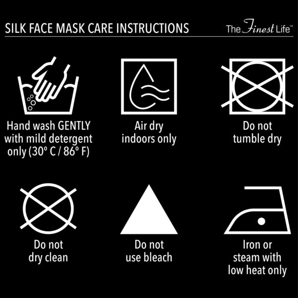 Silk Face Mask White